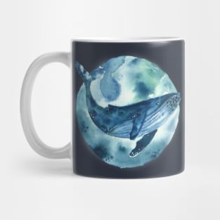 blue moon whale Mug